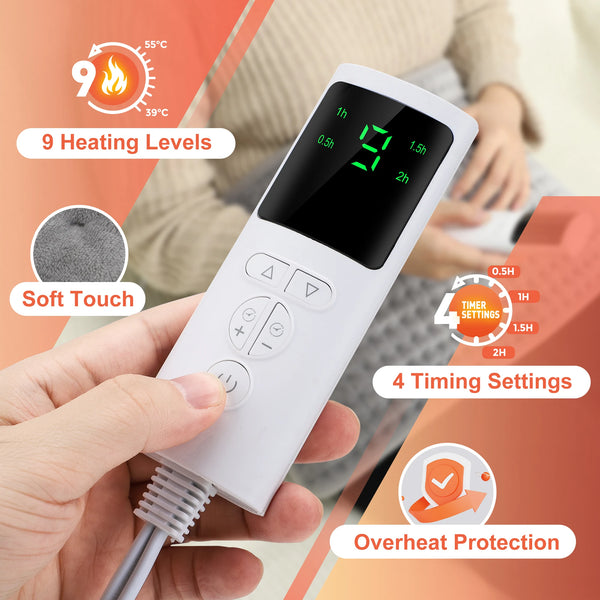 Back Heating Support Belt Electric Waist Brace with Adjustable Temperature Warm Back Belt Abdomen Warmer Lumbar Support Pad