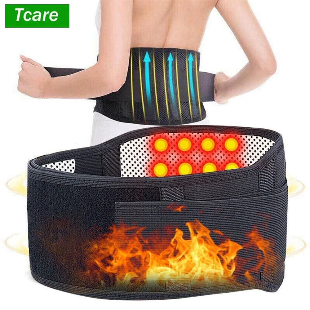 Experience Comfort and Relief with the Adjustable M - 4XL Tourmaline Self-Heating Magnetic Therapy Back Support Belt